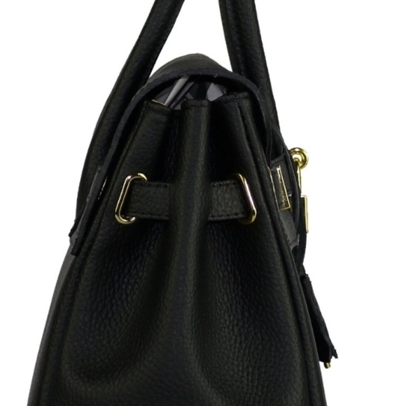 💯 GENUINE Leather Italian Vera Pelle Birkin Bag - Picture 4 of 6